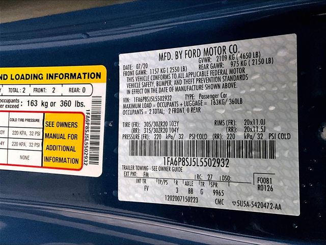 2020 Ford Mustang Shelby GT500 Blue at Bob Ruth Ford