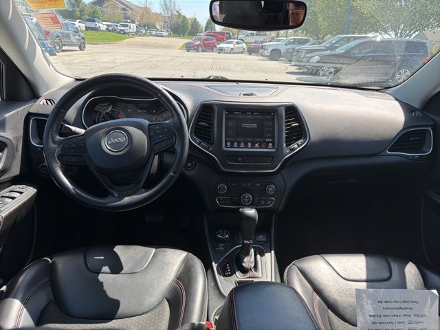 2019 Bright White Clearcoat Jeep Cherokee Trailhawk 4X4 SUV