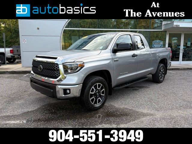 Silver Sky Metallic 2021 Toyota Tundra Pickup Truck Four-Wheel Drive 6-Speed Automatic