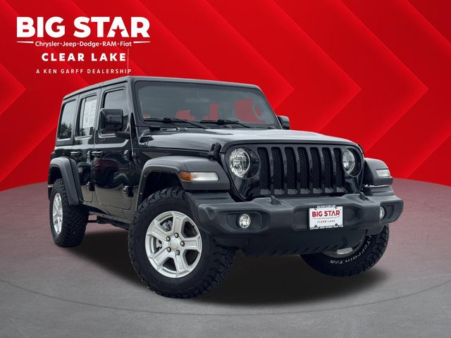 2022 Jeep Wrangler Unlimited Sport S Black at Wharton Ford