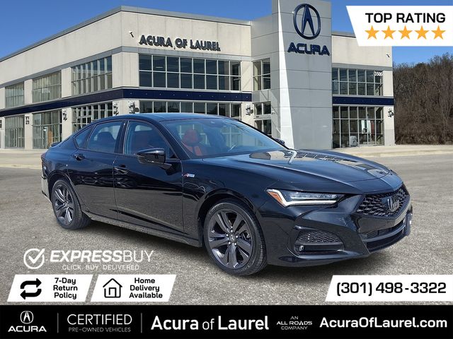 Majestic Black Pearl 2023 Acura TLX SH-AWD with A-Spec Package Sedan All-Wheel Drive Automatic