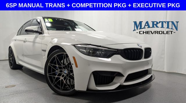 Alpine White 2018 BMW M3 Sedan Rear-Wheel Drive 6-Speed Manual