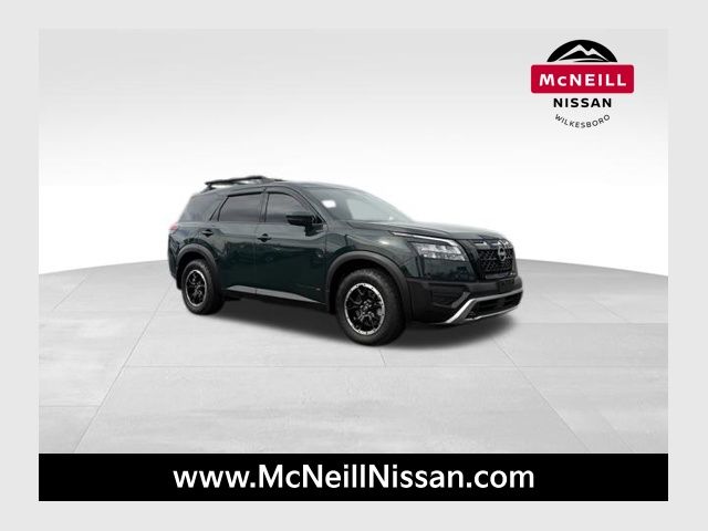 Black (Obsidian Green Pearl) 2024 Nissan Pathfinder Rock Creek 4WD SUV / Crossover All-Wheel Drive 9-Speed Automatic