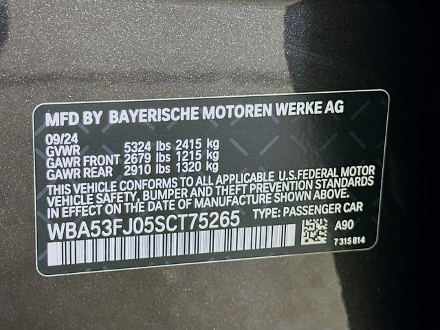 2025 BMW 5 Series 530i xDrive 34