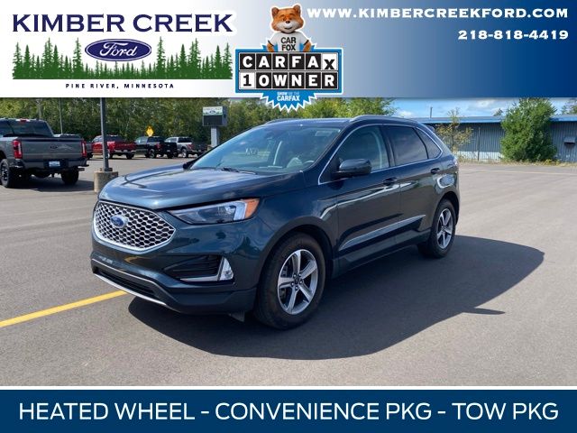 Stone Blue Metallic 2024 Ford Edge SUV / Crossover All-Wheel Drive 8-Speed Automatic