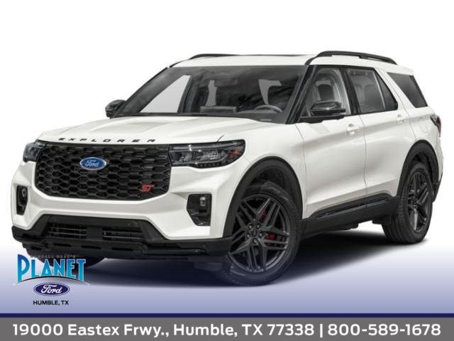 White Metallic 2025 Ford Explorer SUV / Crossover All-Wheel Drive Automatic