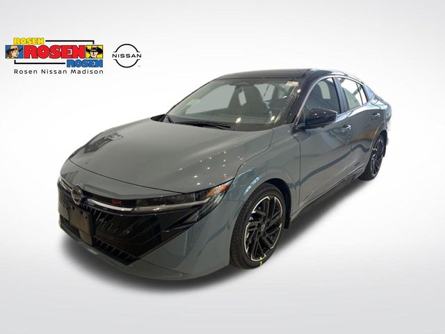 Atlantic Gray Metallic/Super Black 2026 Nissan Sentra SR FWD Sedan Front-Wheel Drive Continuously Variable Transmission