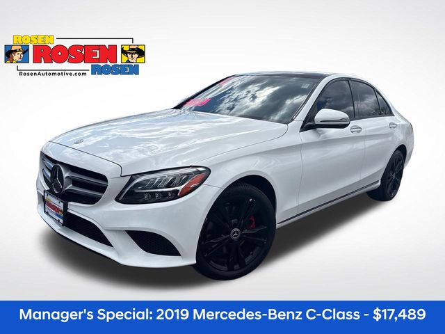 White 2019 Mercedes-Benz C-Class C 300 4MATIC Sedan All-Wheel Drive 9-Speed Automatic