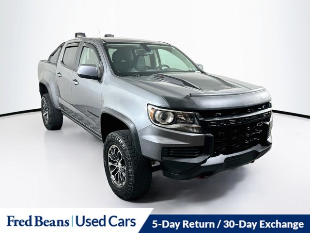 Gray (Satin Steel Metallic) 2022 Chevrolet Colorado Pickup Truck Four-Wheel Drive 8-Speed Automatic