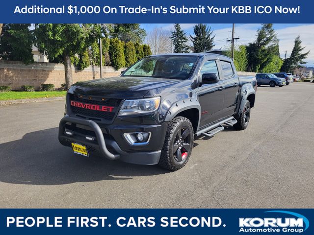 Black 2017 Chevrolet Colorado LT Crew Cab 4WD Pickup Truck Four-Wheel Drive 8-Speed Automatic