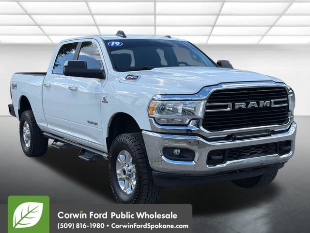 Bright White Clearcoat 2019 RAM 2500 Big Horn Crew Cab 4WD Pickup Truck Four-Wheel Drive 6-Speed Automatic