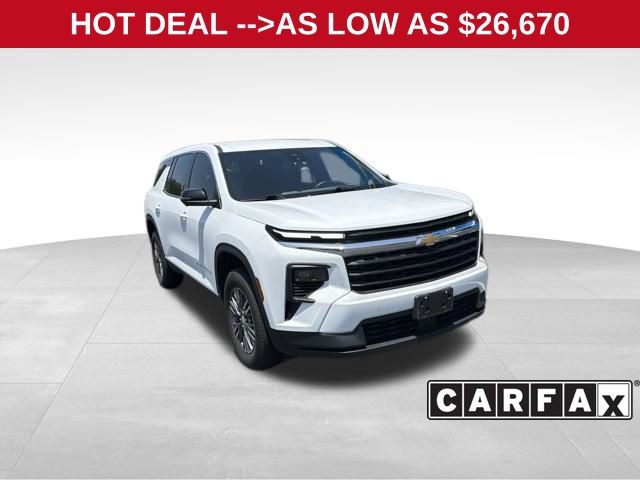 Summit White 2024 Chevrolet Traverse SUV / Crossover Front-Wheel Drive 8-Speed Automatic