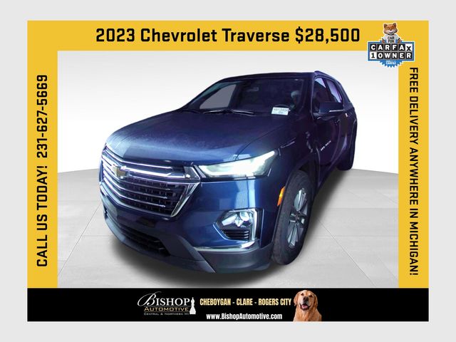 Northsky Blue Metallic 2023 Chevrolet Traverse SUV / Crossover Four-Wheel Drive 9-Speed Automatic