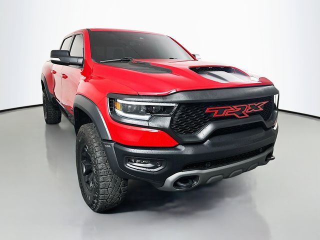Flame Red Clearcoat 2022 RAM 1500 TRX Crew Cab 4WD Pickup Truck All-Wheel Drive 8-Speed Automatic