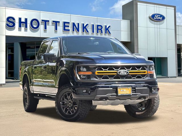 Blue Metallic 2025 Ford F-150 Pickup Truck Four-Wheel Drive Automatic