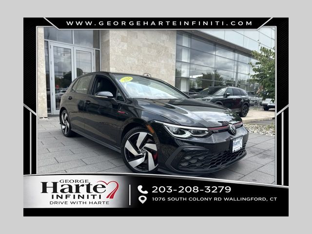 Deep Black Pearl 2024 Volkswagen Golf GTI Hatchback Front-Wheel Drive 7-Speed Dual Clutch