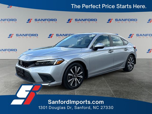 Lunar Silver Metallic 2024 Honda Civic Hatchback EX-L FWD Hatchback Front-Wheel Drive Continuously Variable Transmission