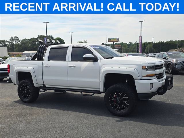 Summit White 2018 Chevrolet Silverado 1500 LT Crew Cab 4WD Pickup Truck Four-Wheel Drive 6-Speed Automatic Overdrive