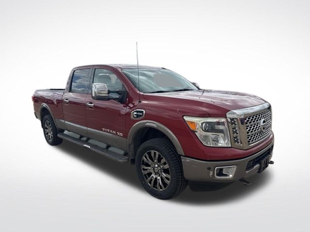 Cayenne Red 2016 Nissan Titan Pickup Truck Four-Wheel Drive 6-Speed Automatic