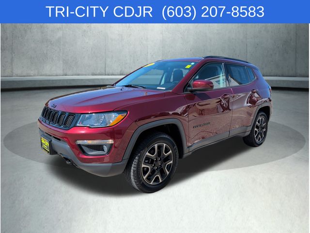 Velvet Red Pearlcoat 2020 Jeep Compass SUV / Crossover Four-Wheel Drive 9-Speed Automatic