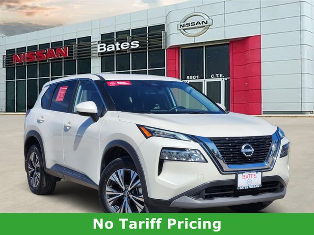 Pearl White Tricoat 2023 Nissan Rogue SUV / Crossover Front-Wheel Drive Continuously Variable Transmission