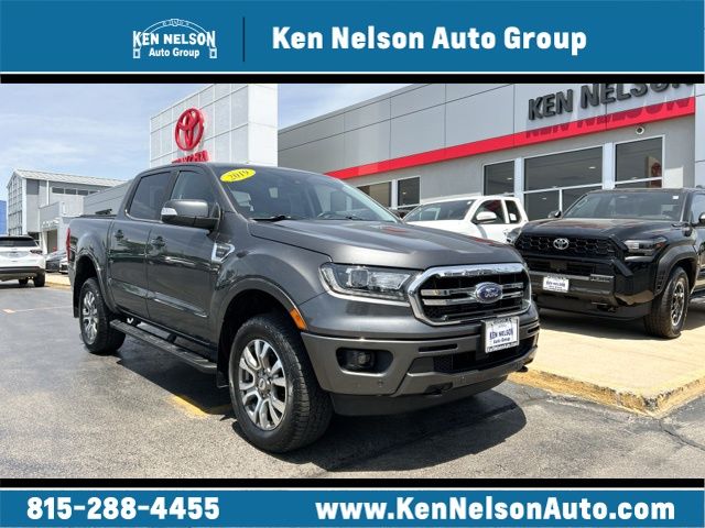 Gray (Magnetic) 2019 Ford Ranger Lariat SuperCrew 4WD Pickup Truck Four-Wheel Drive Automatic