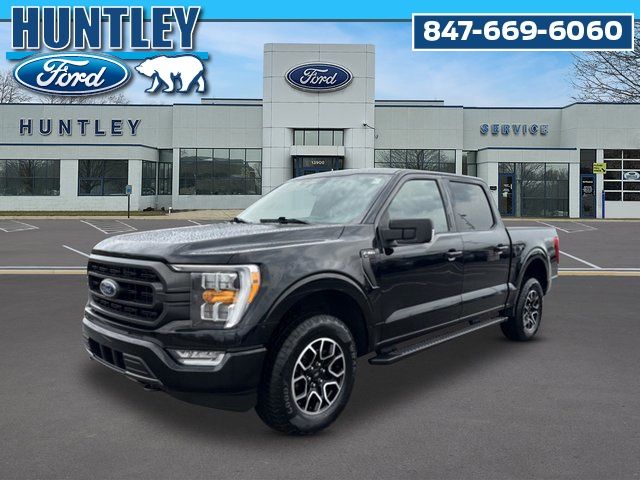 Agate Black Metallic 2023 Ford F-150 XLT SuperCrew 4WD Pickup Truck Four-Wheel Drive Automatic