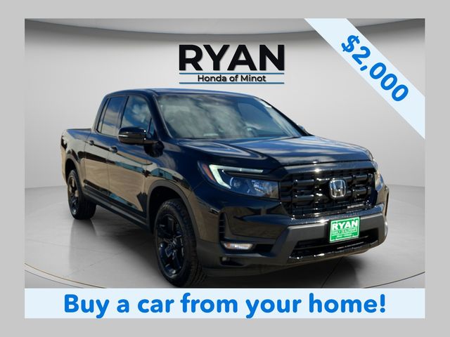 Crystal Black Pearl 2026 Honda Ridgeline Black Edition AWD Pickup Truck All-Wheel Drive 9-Speed Automatic