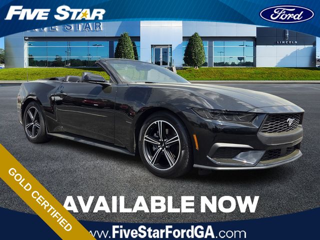 Shadow Black 2025 Ford Mustang EcoBoost Premium Convertible RWD Convertible Rear-Wheel Drive Automatic