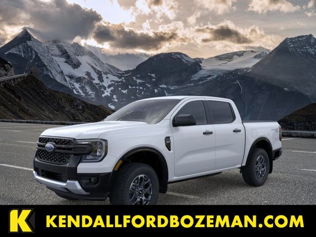 Oxford White 2025 Ford Ranger XLT SuperCrew 4WD Pickup Truck Four-Wheel Drive Automatic