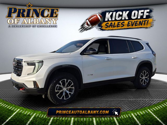 White Frost Tricoat 2025 GMC Acadia SUV / Crossover Four-Wheel Drive 8-Speed Automatic