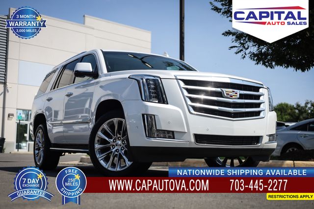 Crystal White Tricoat 2017 Cadillac Escalade SUV / Crossover Four-Wheel Drive 8-Speed Automatic