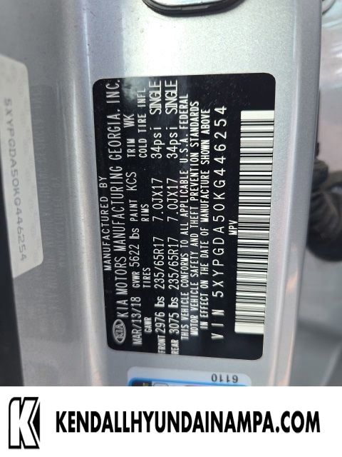 Sparkling Silver 2019 Kia Sorento LX V6 AWD SUV / Crossover All-Wheel Drive 8-Speed Automatic