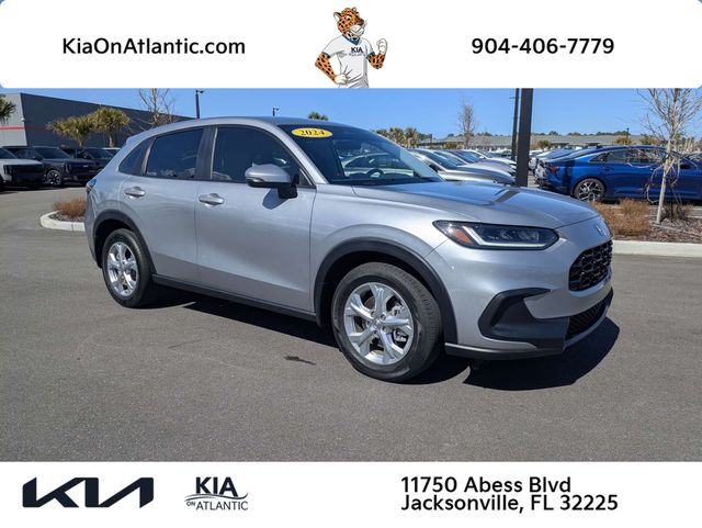 Lunar Silver Metallic 2024 Honda HR-V LX FWD SUV / Crossover Front-Wheel Drive Continuously Variable Transmission