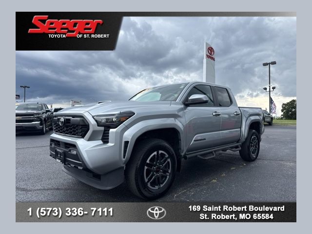Celestial Silver Metallic 2024 Toyota Tacoma Pickup Truck Four-Wheel Drive 6-Speed Manual