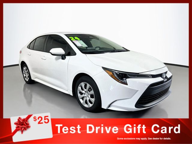 Ice Cap 2024 Toyota Corolla Sedan Front-Wheel Drive Continuously Variable Transmission