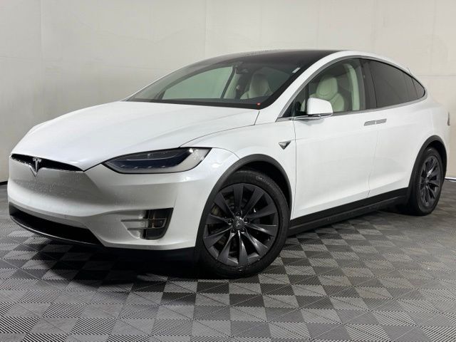 Pearl White 2019 Tesla Model X 100D AWD SUV / Crossover All-Wheel Drive 1-Speed Automatic