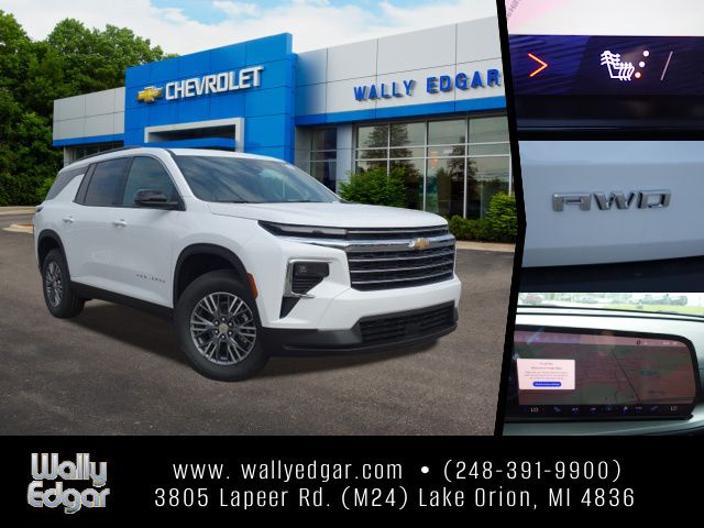 Summit White 2026 Chevrolet Traverse SUV / Crossover Four-Wheel Drive 8-Speed Automatic