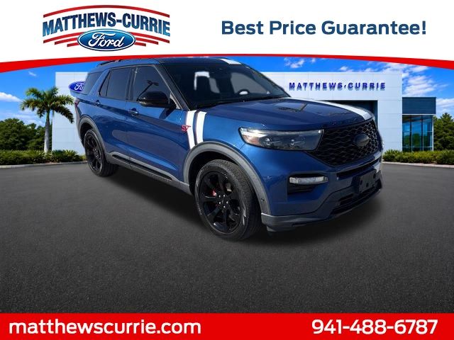 Blue Metallic 2020 Ford Explorer ST AWD SUV / Crossover All-Wheel Drive Automatic