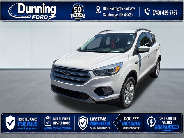 White Platinum Metallic Tri-Coat 2018 Ford Escape SEL AWD SUV / Crossover All-Wheel Drive 6-Speed Automatic