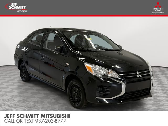 Jet Black Metallic 2024 Mitsubishi Mirage G4 ES FWD Sedan Front-Wheel Drive Continuously Variable Transmission