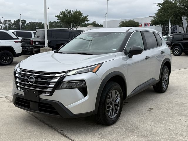 2024 Nissan Rogue S Silver at Central Houston Nissan