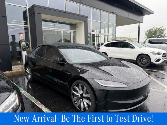 Black 2024 Tesla Model 3 Sedan All-Wheel Drive 1-Speed Automatic