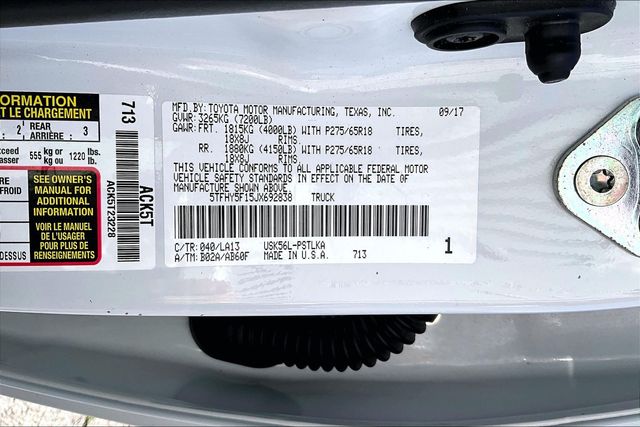 Used 2018 Toyota Tundra Limited 4D CrewMax