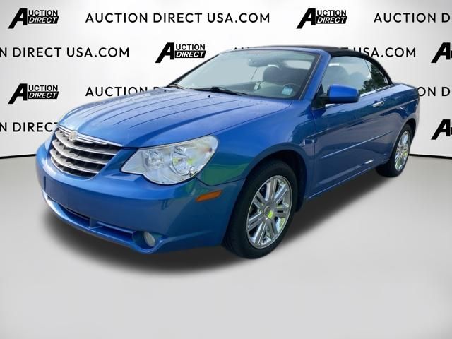 Marathon Blue Pearlcoat/Black Vinyl Top 2008 Chrysler Sebring Limited Convertible FWD Convertible Front-Wheel Drive 6-Speed Automatic