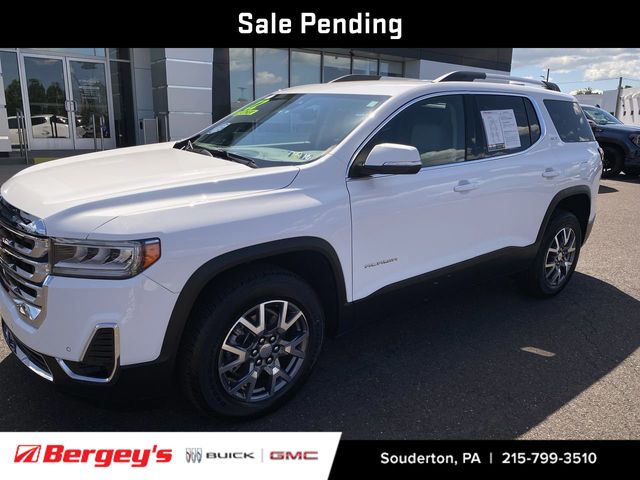 Summit White 2022 GMC Acadia SLT AWD SUV / Crossover Four-Wheel Drive 9-Speed Automatic