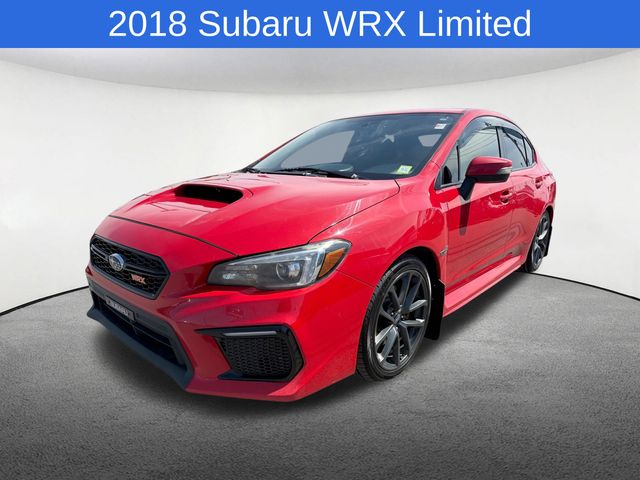 Pure Red 2018 Subaru WRX Limited Sedan All-Wheel Drive Continuously Variable Transmission
