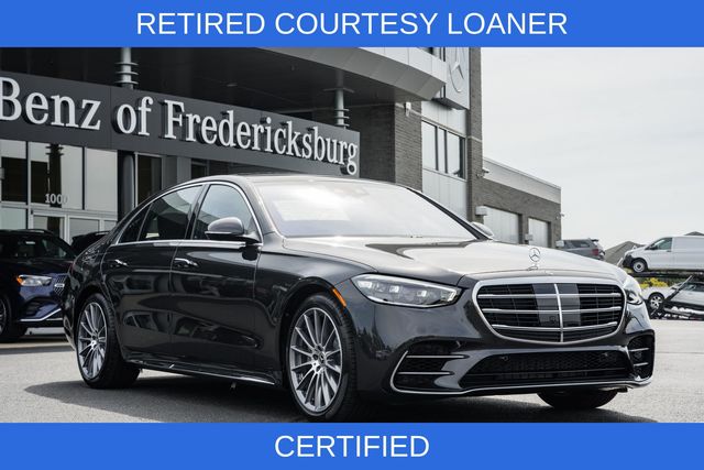 Gray (Graphite Grey Metallic) 2026 Mercedes-Benz S-Class S 580 4MATIC Sedan All-Wheel Drive 9-Speed Automatic
