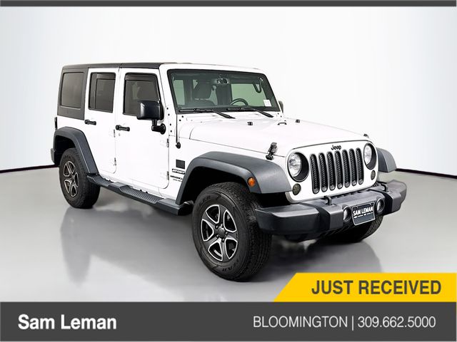 Bright White Clearcoat 2017 Jeep Wrangler Unlimited Sport 4WD SUV / Crossover Four-Wheel Drive 6-Speed Manual