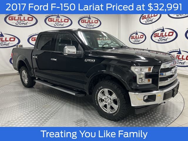 Shadow Black 2017 Ford F-150 Lariat SuperCrew 4WD Pickup Truck Four-Wheel Drive 6-Speed Automatic